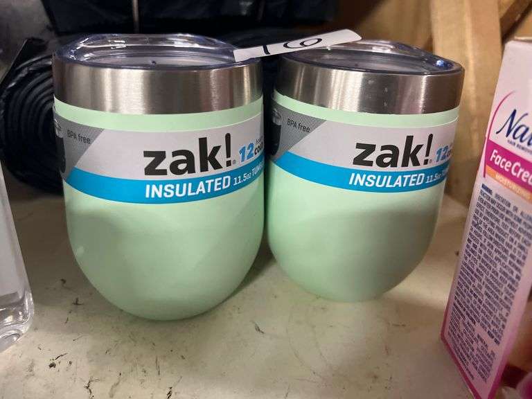 ZAK INSULATED 11.5OZ TUMBLER IN MINT COLOR 12HRS COLD 2576-T420