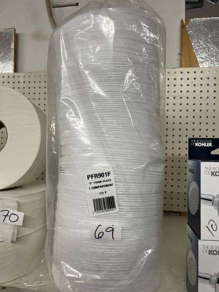 9" FOAM PLATES, HEAVY DUTY WITH 125 IN CASE PFR901F