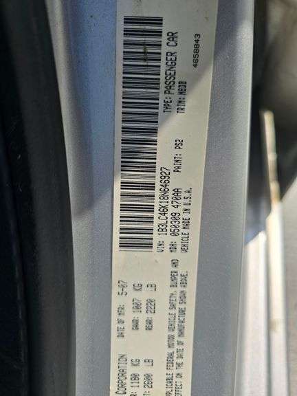 2008 DODGE AVENGER VIN# 1B3LC46K18N646927 HAS KEY HAS TITLE RUNS AN DRIVES HAS SUNROOF HAS COLD AC A