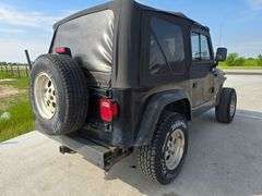 1998 JEEP WRANGLER VIN# 1J4FY19SXWP734359 HAS KEY HAS TITLE 4.0 AUTO 4X4 REMOVABLE SOF TOP AN DOORS 