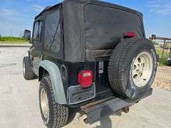 1998 JEEP WRANGLER VIN# 1J4FY19SXWP734359 HAS KEY HAS TITLE 4.0 AUTO 4X4 REMOVABLE SOF TOP AN DOORS 