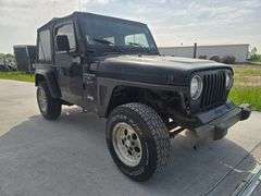 1998 JEEP WRANGLER VIN# 1J4FY19SXWP734359 HAS KEY HAS TITLE 4.0 AUTO 4X4 REMOVABLE SOF TOP AN DOORS 