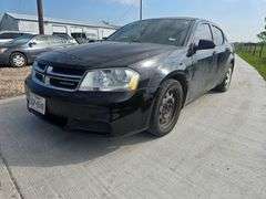 2012 DODGE AVENGER VIN# 1C3CDZAB1CN193292 HAS KEY HAS TITLE RUNS AN DRIVES HAS COLD AC AT TIME OF PI