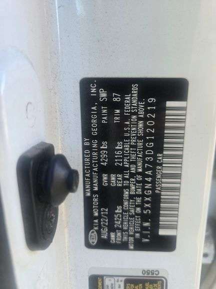 2013 KIA OPTIMA VIN# 5XXGN4A73DG120219 HAS KEY HAS HAS TITLE RUNS AN DRIVES SEE DESCRIPTION