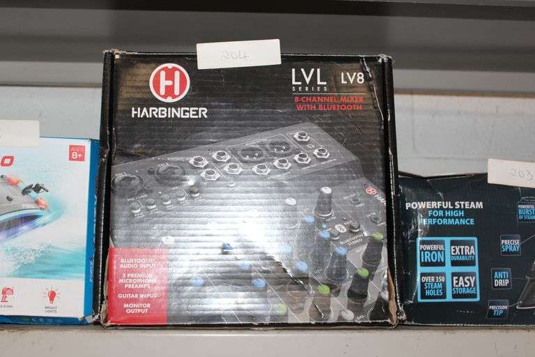 Harbinger Lvl Series Lv8 8-Channel Mixer With Bluetooth .

 --All items are sold “AS IS, WHERE IS,” with no guarantees regarding condition or authenticity. Unless specified as BRAND NEW, then the condition of the item is unknown.
