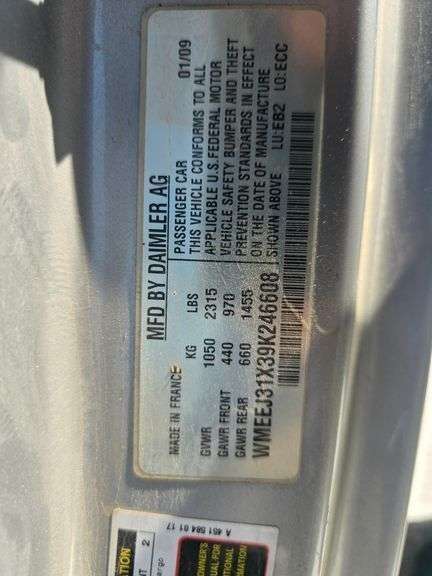 2009 SMART FOR2 VIN# WMEEJ31X39K246608 HAS KEY HAS TITLE RUNS AN DRIVES SEE DESCRIPTION