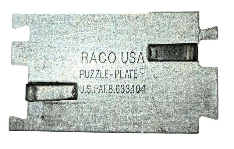 NEW - Raco 2712 Puzzle Plate Interlocking Cable Protector