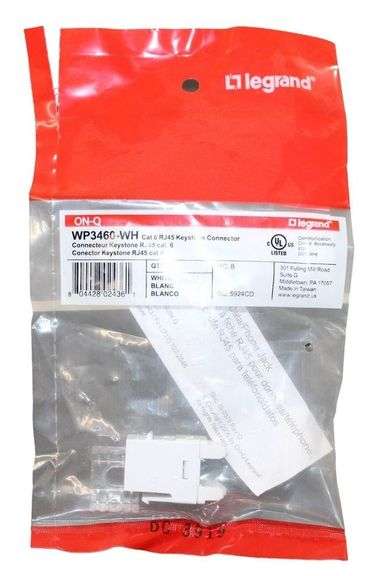 NEW - Lot of 14 Legrand WP3460-WH Cat 6 Connector