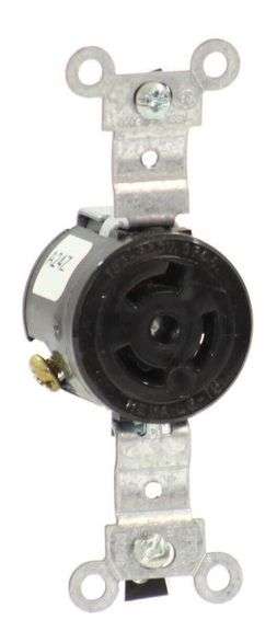 NEW - Leviton 4560 Single Receptacle 15A, 250V, NEMA