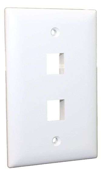 NEW - Legrand WP3402-WH 2 Port Wall Plate White