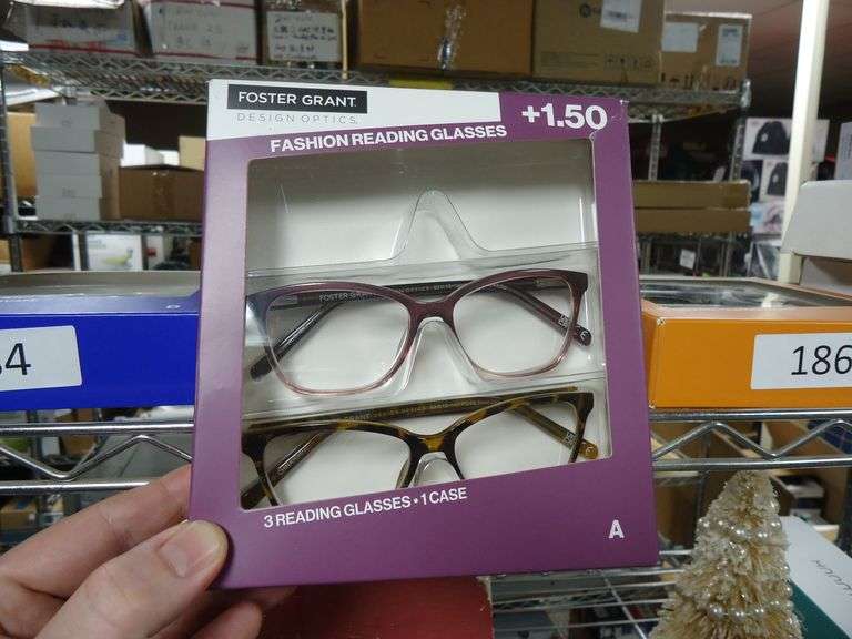 NEW! FOSTER GRANT CLASSIC READING GLASSES 2-PACK. +1.5