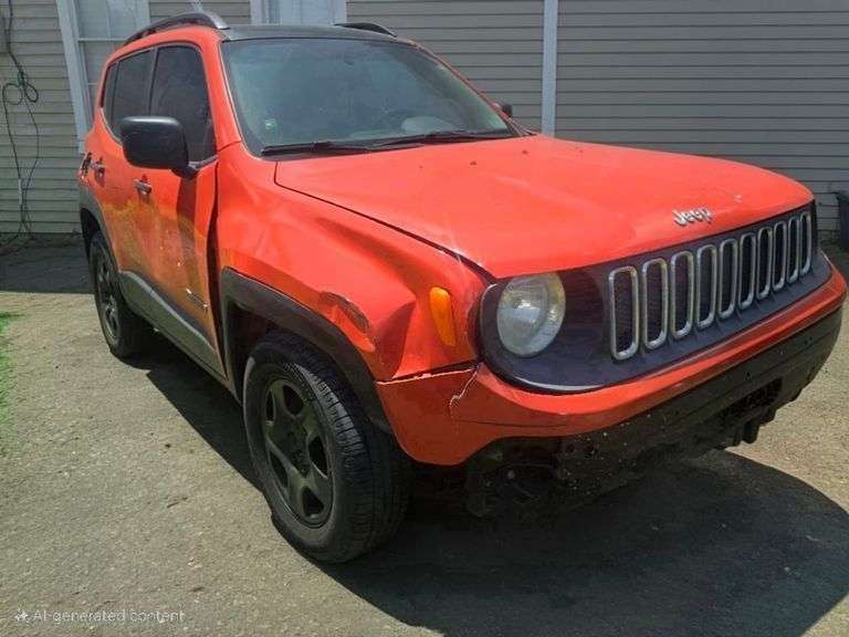 2015 JEEP RENEGADE VIN# ZACCJAAT2FPB79055 NO KEY VSF PACK SEE DESCRIPTION