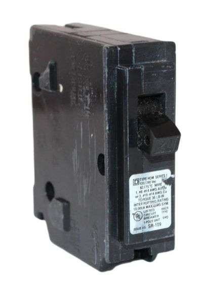 USED - Square D HOM120 Miniature Breaker 20A 120/240V 1P