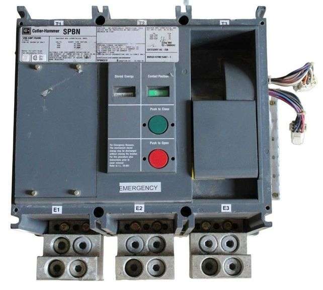 USED - Cutler-Hammer SPBN Switch 1200A 600V 3 Pole, 35kVA