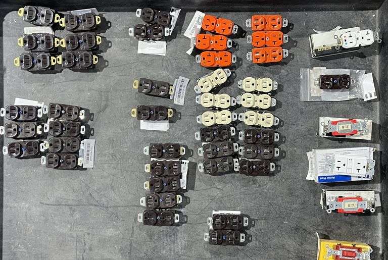 NEW/USED - LOT of Miscellaneous Receptacle w/Various Colors