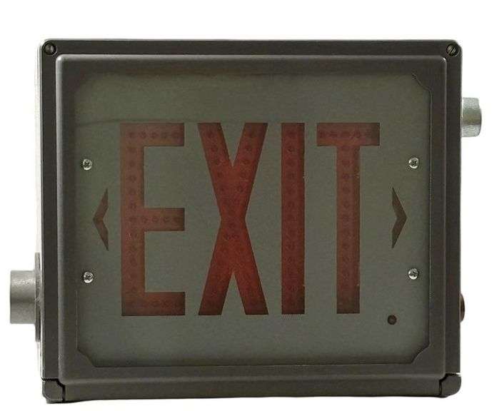 NEW - Chloride Systems HZN1R LED EXIT Emergency