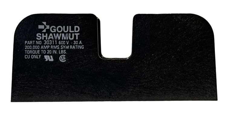 USED - Lot of 19 Gould Shawmut 30311 Fuse Block 30A 600V 1P CU Only For Midget Fuses