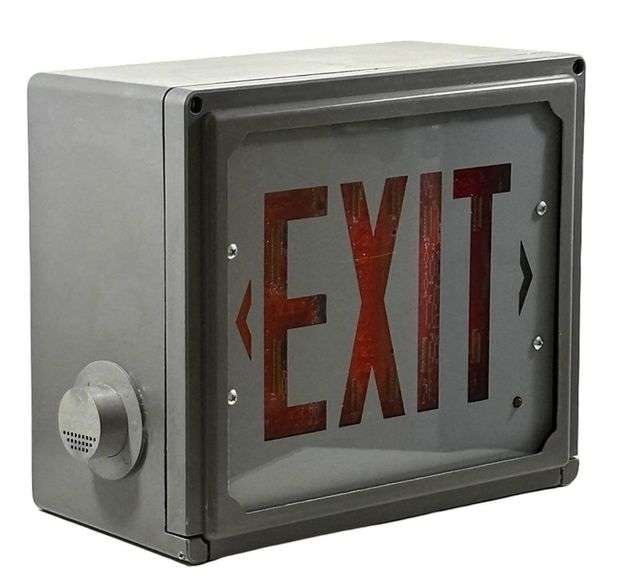 NEW - Chloride Systems HZN1R LED EXIT Emergency