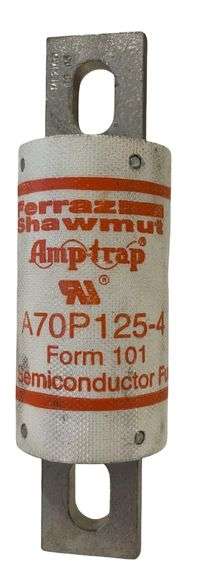 USED - Lot of 6 Ferraz Shawmut A70P125-4 Fuse 125A 700V 100kA Amptrap Semiconductor Fast Acting