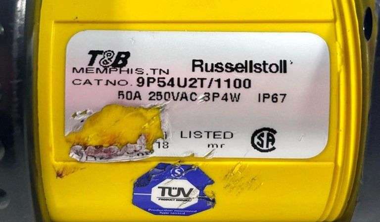 USED - T&B 9P54U2T/1100 Pin and Sleeve 50A 250V 3P