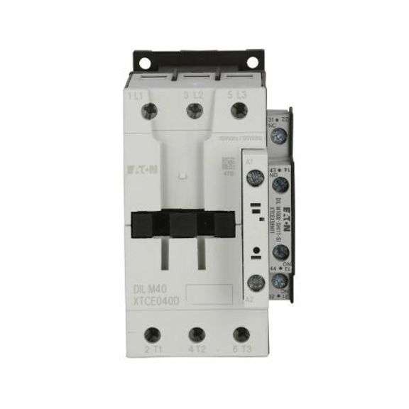 NEW - Eaton XTCE040DS1A IEC Contactor w/ Auxiliary Switch 40A 120V 110-120VAC 3P