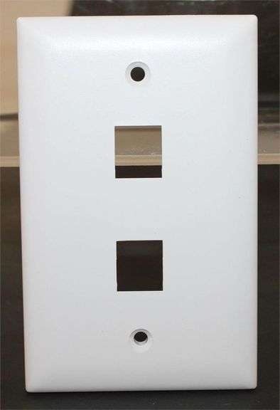 NEW - Legrand WP3402-WH 2 Port Wall Plate White
