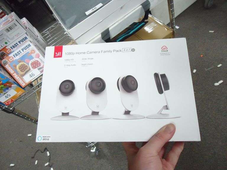NEW! YI 1080P HOME CAMERA FAMILY PACK. 4 CAMERAS
