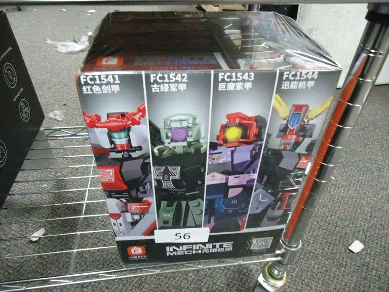 NEW! 4-PACK OF INFINITE MECH TRANSFORMER-LIKE BLOCK SET