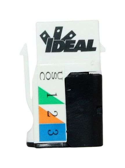 NEW - Ideal 89-780WH CAT3 Keystone Voice/Phone Jack