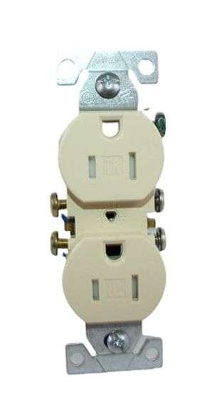 NEW - Lot of 10 Cooper Eaton TR270V Grounding Duplex Receptacle #14-10 AWG 15A Commercial Box of 10