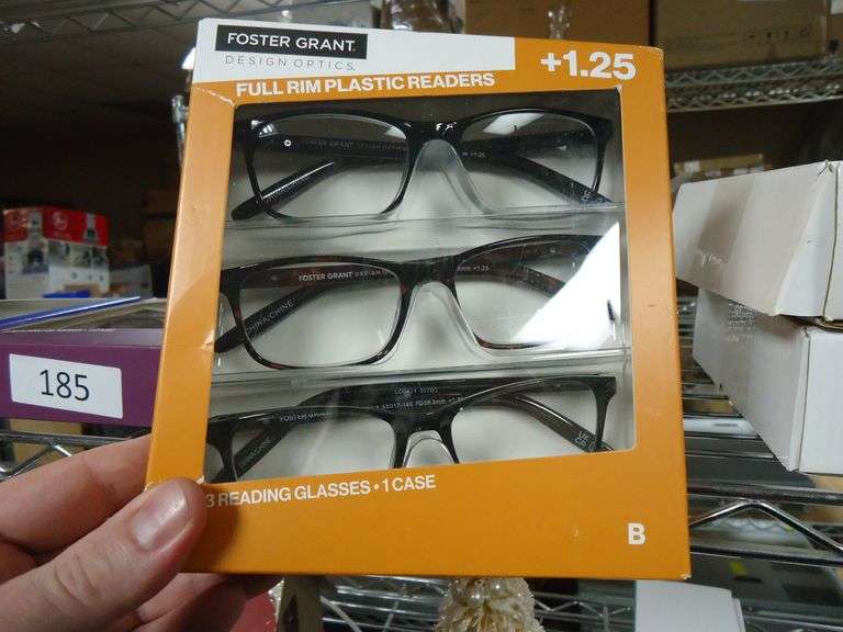 NEW! FOSTER GRANT CLASSIC READING GLASSES 3-PACK. +1.25