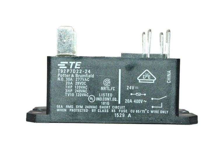 USED - Potter & Brumfield T92P7D22-24 High Power PCB Relay