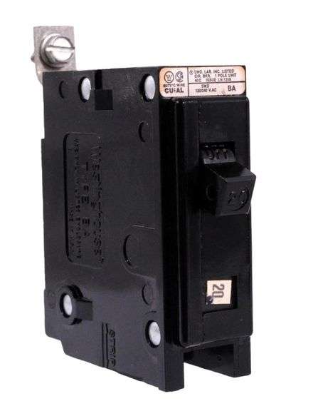 USED - Lot of 121 Westinghouse BAB1020 Breaker 20A 120/240V 1P 10kA