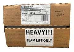 NEW - Siemens WMM51125R Meter Stack 1200A Main 125A Branch 240V 1PH 3W 5 Meter Pos Ringless Cover