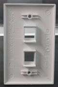 NEW - Legrand WP3402-WH 2 Port Wall Plate White