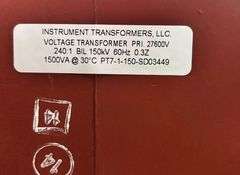 NEW - GE PT7-1-150-SD03449 Voltage Transformer PV27600 SV115 1.5kVA 1PH 150kV BIL