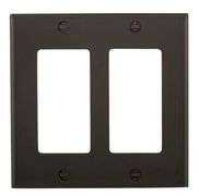 NEW - Box of 10 Eaton 5152BK Wall Plate 2-Gang Nylon