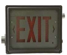 NEW - Chloride Systems HZN1R LED EXIT Emergency