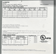 USED - Eaton DH366FRK Disconnect 600A 600V 200HP 3P 3W NEMA 3R Class H Fusible Heavy Duty