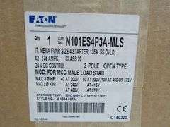 NEW - Eaton N101ES4P3A-MLS Combination Starter 42-135A 24VDC 3P 50/60Hz 100HP NEMA 4