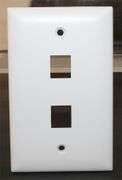 NEW - Legrand WP3402-WH 2 Port Wall Plate White