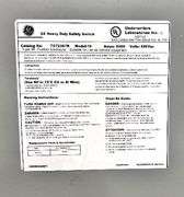 NEW - General Electric TC72367R Fusible Disconnect 800A 600V 3P 3W NEMA 3R Heavy Duty