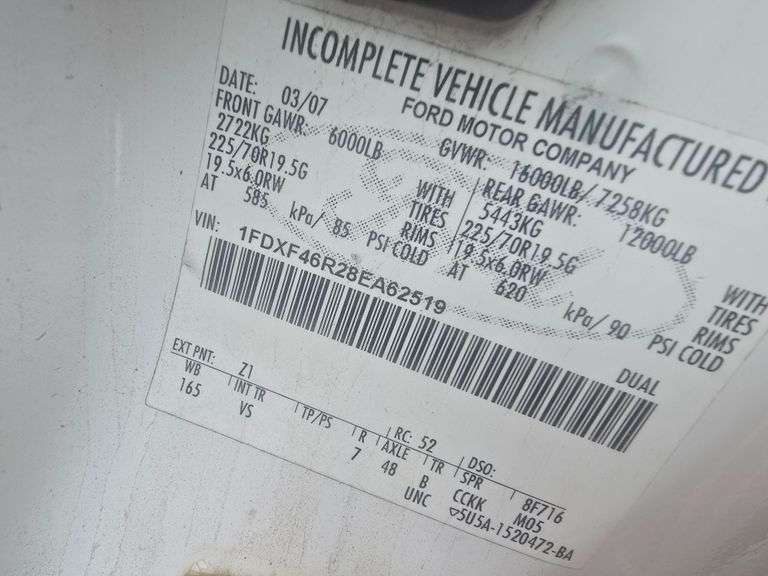 2008 FORD F450 DIESEL DUMPTRUCK VIN# 1FDXF46R28EA62519 HAS KEY HAS TITLE RUNS AN DRIVES SEE DESCRIP