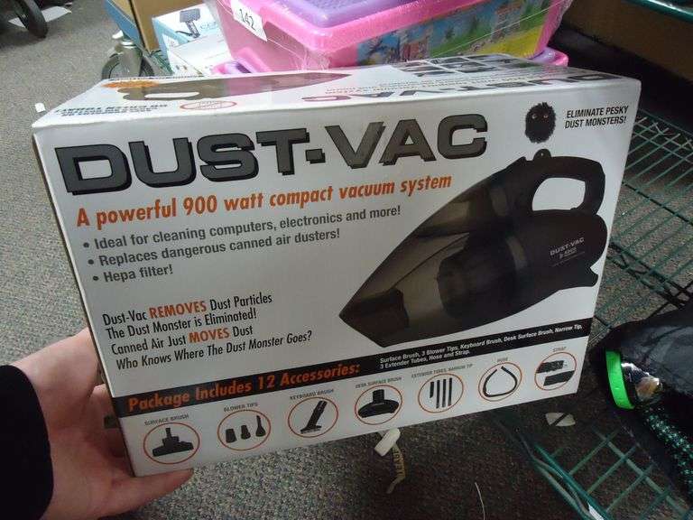 NEW! DUST-VAC 900W COMPACT HANDHELD VACUUM