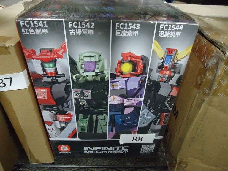 NEW! 4-PACK OF INFINITE MECH TRANSFORMER-LIKE BLOCK SET