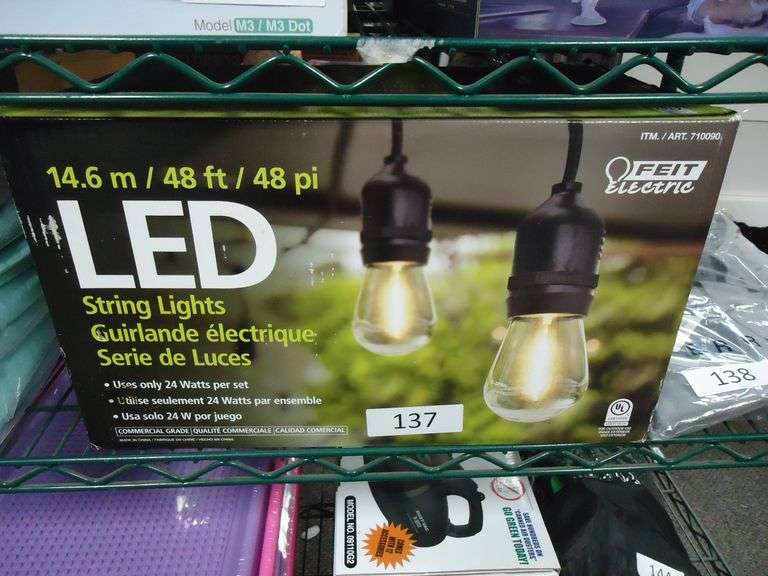 FEIT ELECTRIC LED STRING LIGHTS 48FT