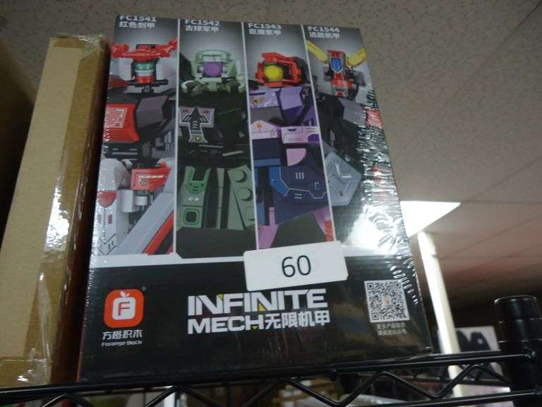 NEW! 4-PACK OF INFINITE MECH TRANSFORMER-LIKE BLOCK SET