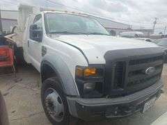 2008 FORD F450 DIESEL DUMPTRUCK VIN# 1FDXF46R28EA62519 HAS KEY HAS TITLE RUNS AN DRIVES SEE DESCRIP
