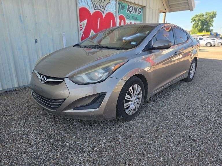 2016 HYUNDIA ELENTRA VIN# 5NPDH4AE4GH717882 HAS KEY HAS TITLE RUNS AN DRIVES SEE DESCRIPTION