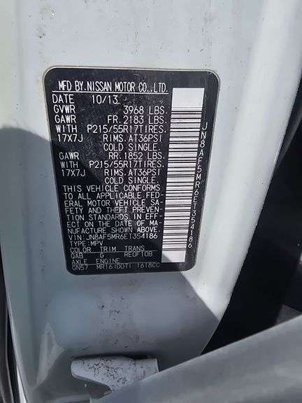 2014 NISSAN JUKE VIN# JN8AF5MR6ET354186 NO KEY HAS TITLE SEE DESCRIPTION